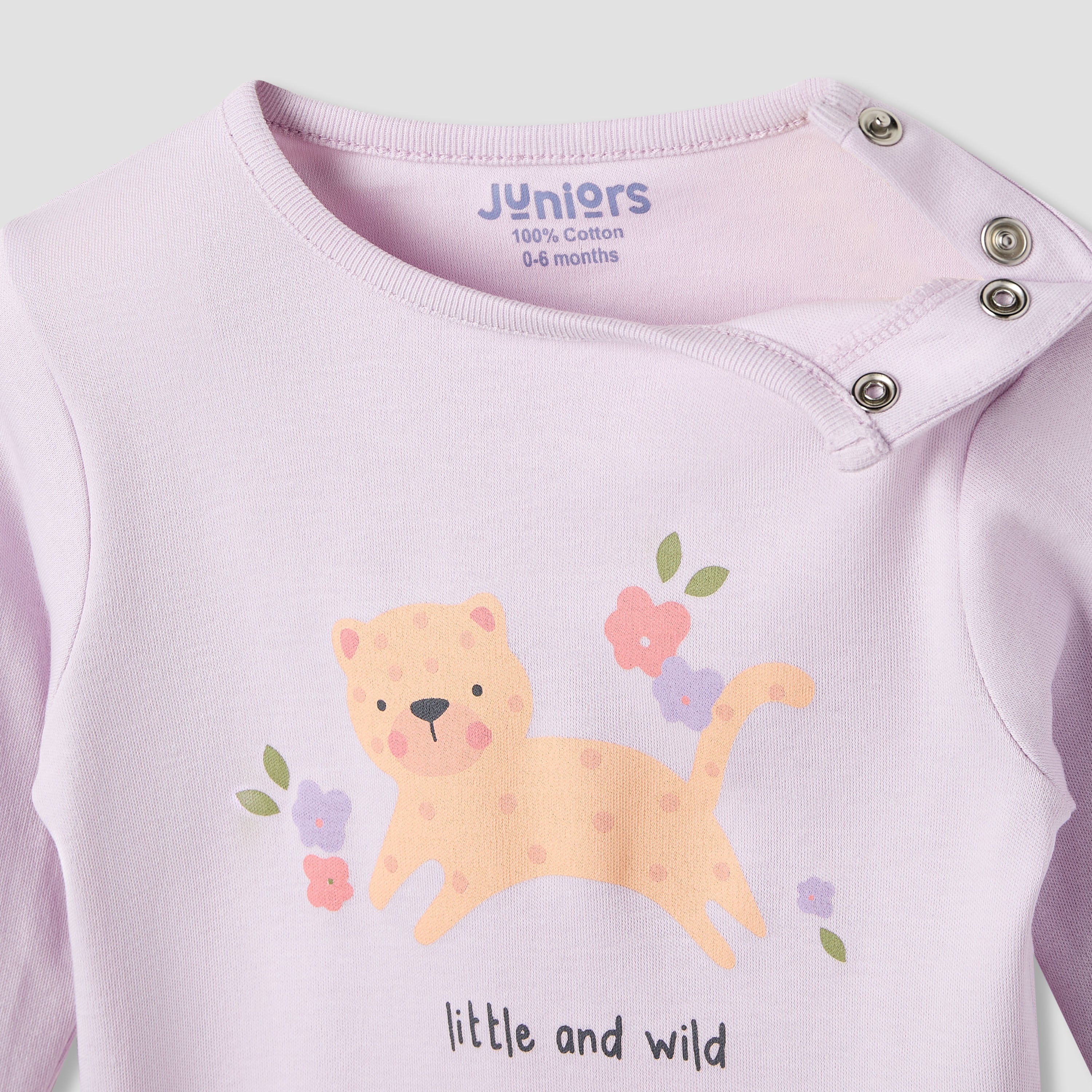 Juniors Pyjama Set with Fun Print - Soft Cotton - Long Sleeves - 4-Pieces