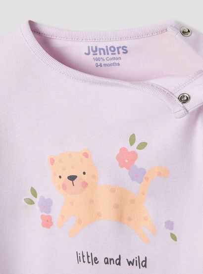 Juniors Pyjama Set with Fun Print - Soft Cotton - Long Sleeves - 4-Pieces-baby-girls-clothing-nightwear-pyjamasets-image-10