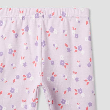Juniors Pyjama Set with Fun Print - Soft Cotton - Long Sleeves - 4-Pieces