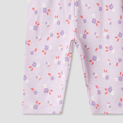Juniors Pyjama Set with Fun Print - Soft Cotton - Long Sleeves - 4-Pieces