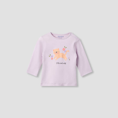 Juniors Pyjama Set with Fun Print - Soft Cotton - Long Sleeves - 4-Pieces