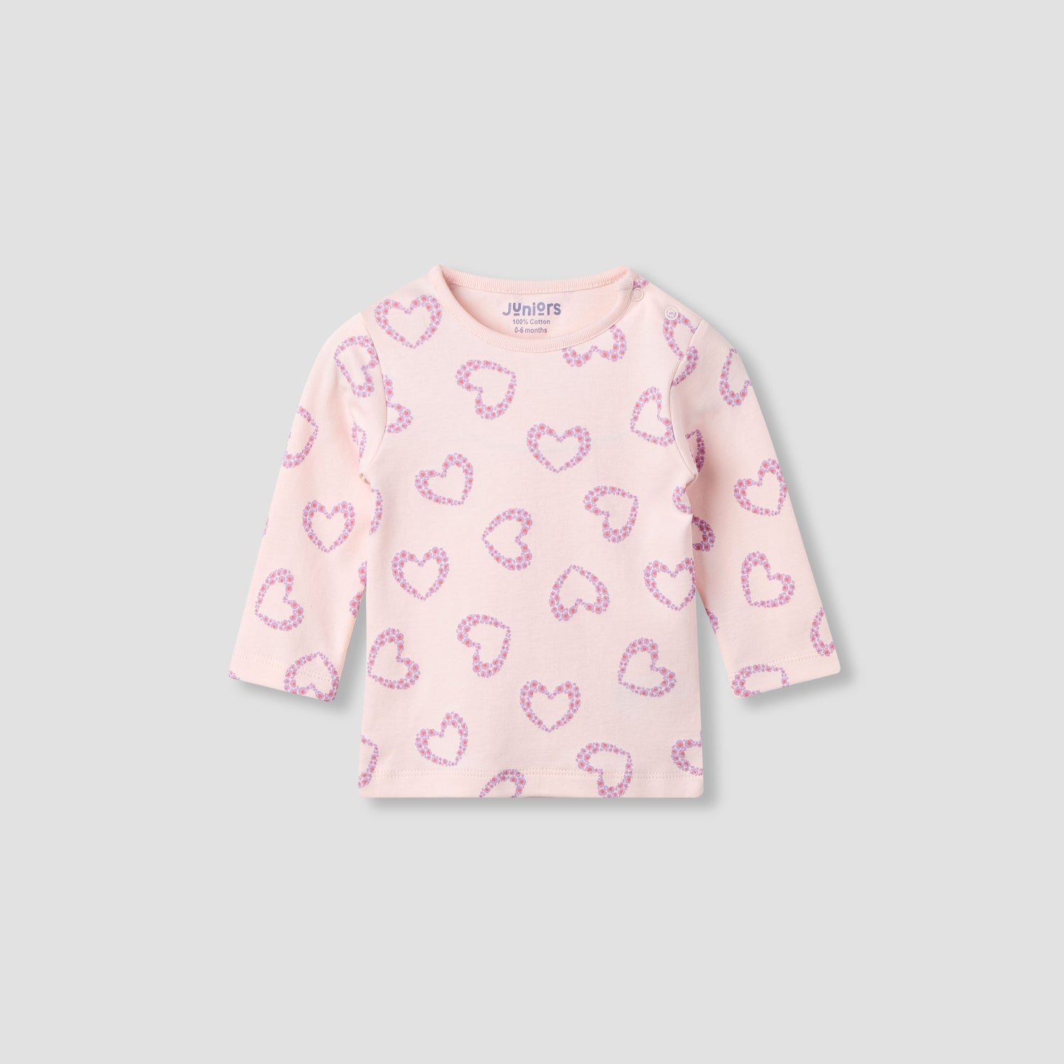 Juniors Pyjama Set with Fun Print - Soft Cotton - Long Sleeves - 4-Pieces