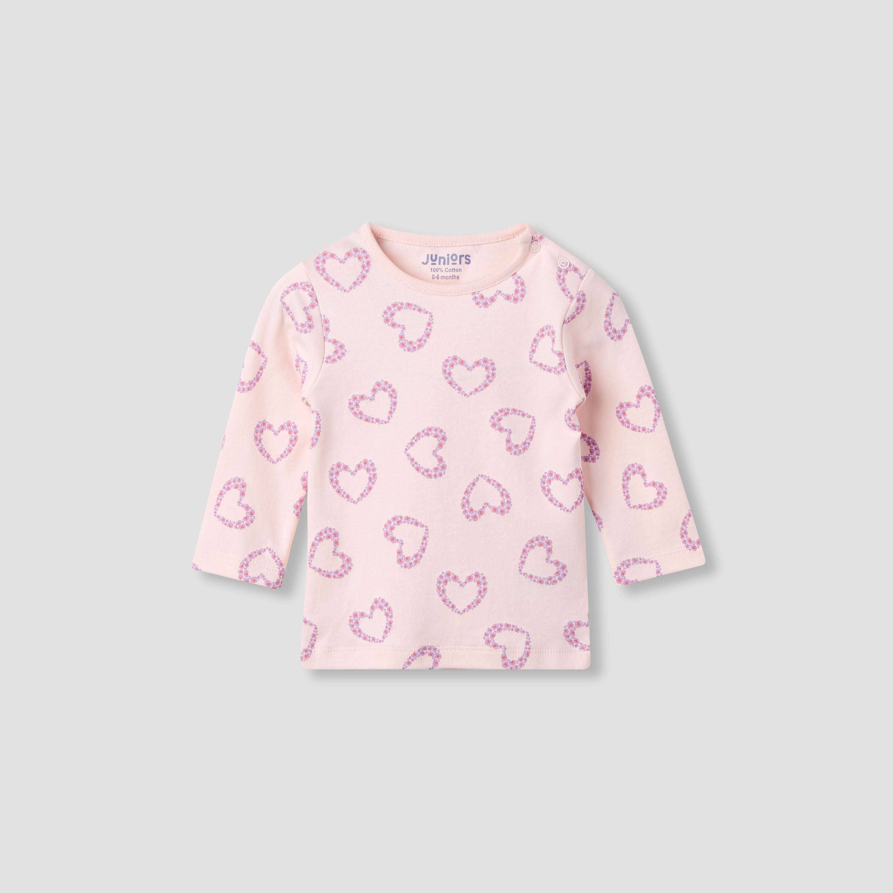 Juniors Pyjama Set with Fun Print - Soft Cotton - Long Sleeves - 4-Pieces