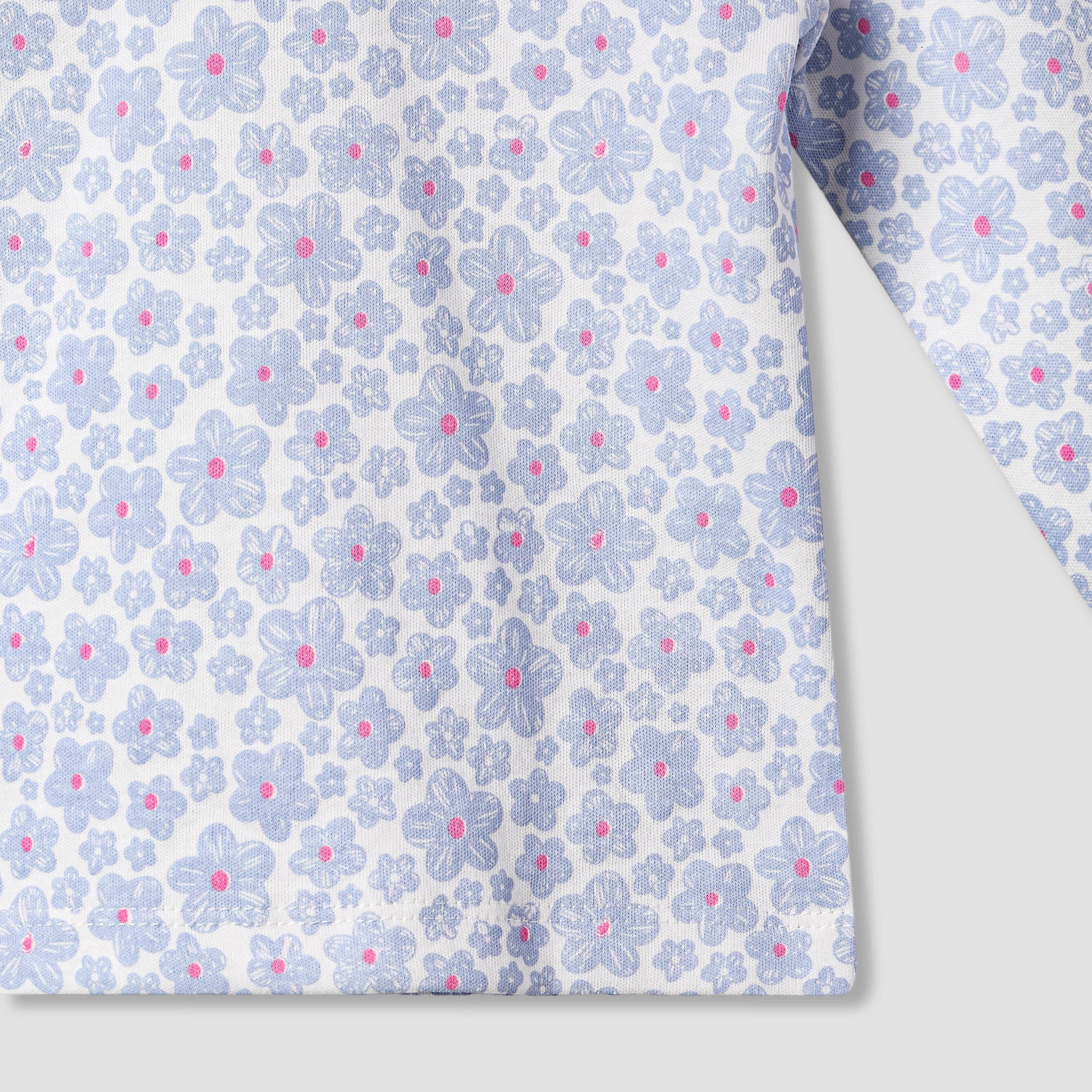 Juniors Pyjama Set with Fun Print - Soft Cotton - Long Sleeves - Round Neck - Set of 4
