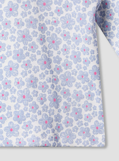 Juniors Pyjama Set with Fun Print - Soft Cotton - Long Sleeves - Round Neck - Set of 4-baby-girls-clothing-nightwear-pyjamasets-image-10