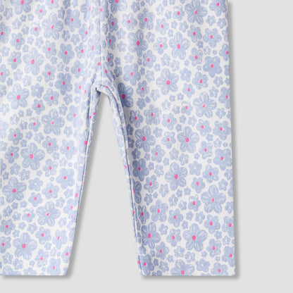 Juniors Pyjama Set with Fun Print - Soft Cotton - Long Sleeves - Round Neck - Set of 4