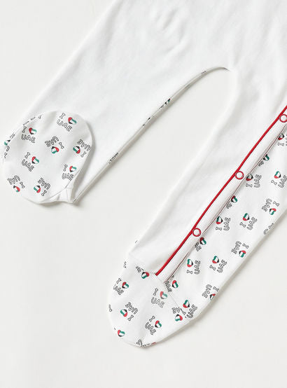 Juniors UAE National Day Print Closed Feet Sleepsuit with Long Sleeves-baby-boys-clothing-nightwear-sleepsuits-image-3