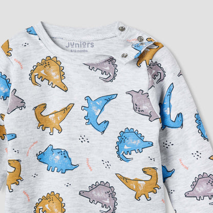 Juniors Dinosaur Print T-shirt and Pyjama Set