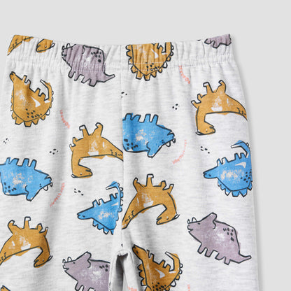 Juniors Dinosaur Print T-shirt and Pyjama Set