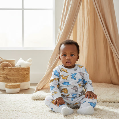 Juniors Dinosaur Print T-shirt and Pyjama Set
