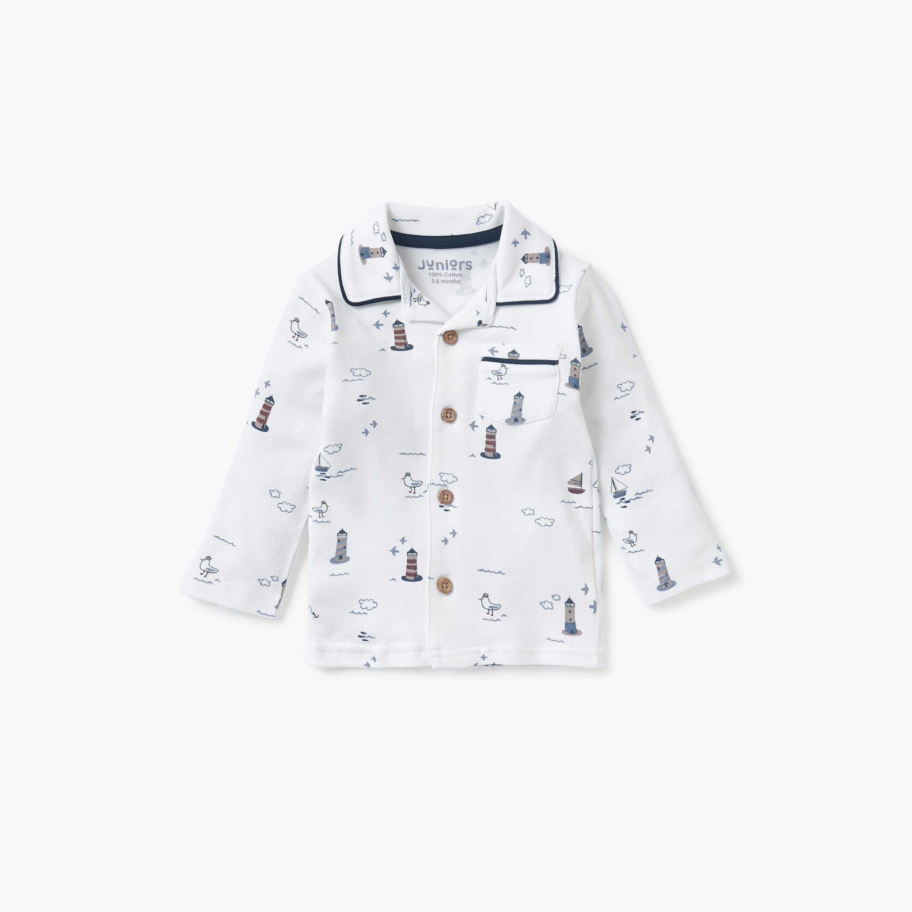 Juniors Graphic Print Shirt and Pyjama Set
