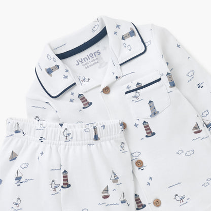 Juniors Graphic Print Shirt and Pyjama Set