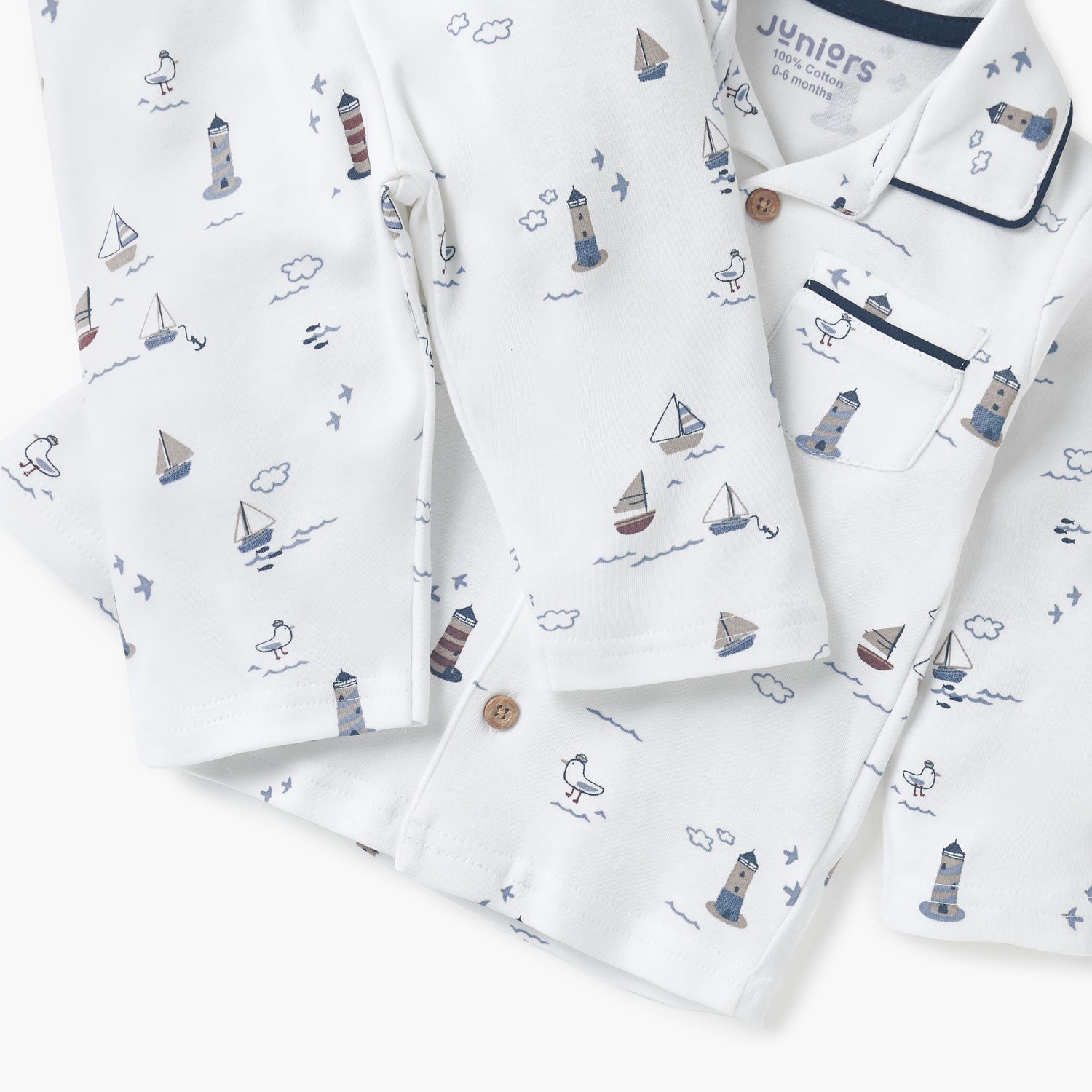 Juniors Graphic Print Shirt and Pyjama Set