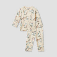 Juniors Bunny Print T-shirt and Pyjama Set-undefined-image-1