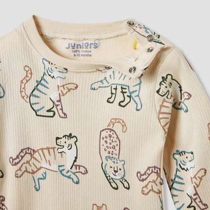 Juniors Bunny Print T-shirt and Pyjama Set