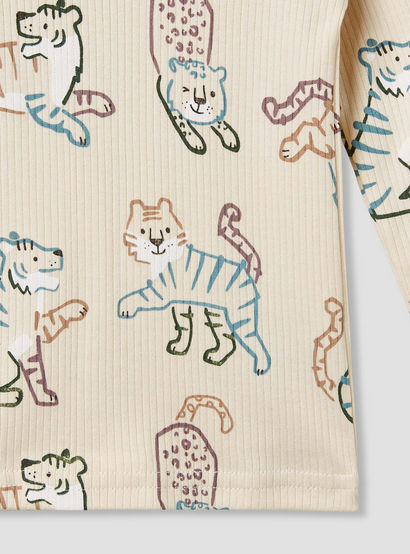 Juniors Bunny Print T-shirt and Pyjama Set-baby-girls-clothing-nightwear-pyjamasets-image-6