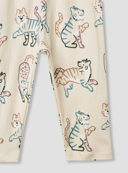 Juniors Bunny Print T-shirt and Pyjama Set-baby-girls-clothing-nightwear-pyjamasets-image-8