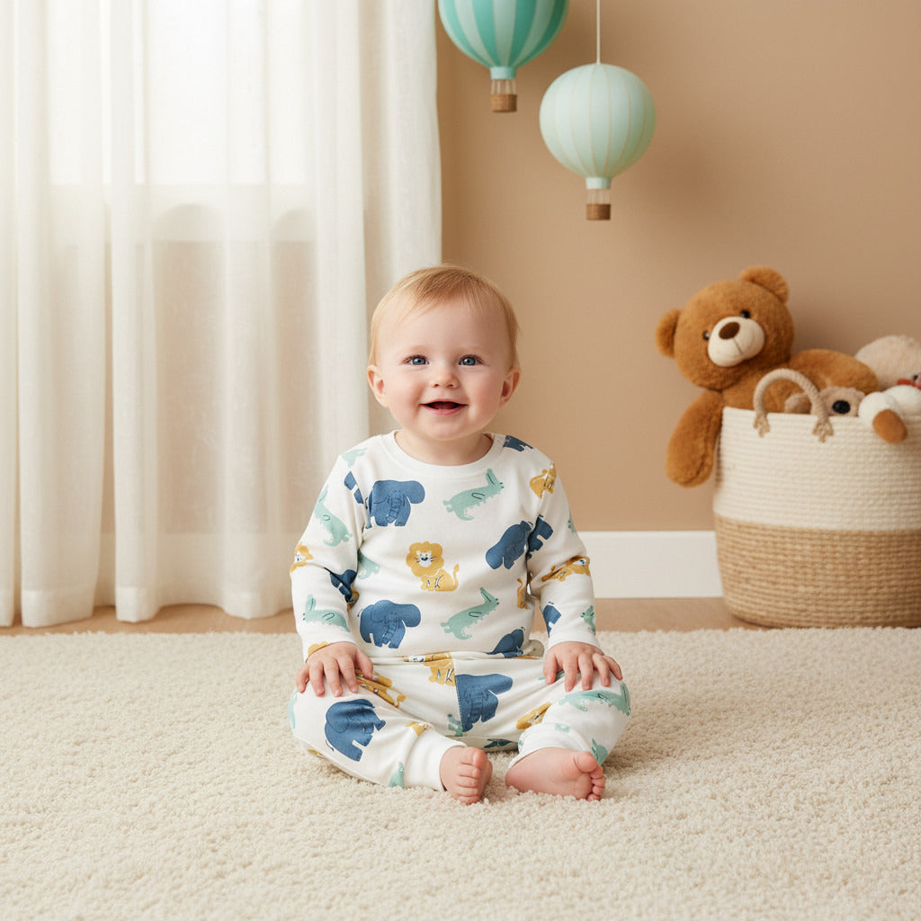 Juniors Printed T-shirt and Pyjama Set