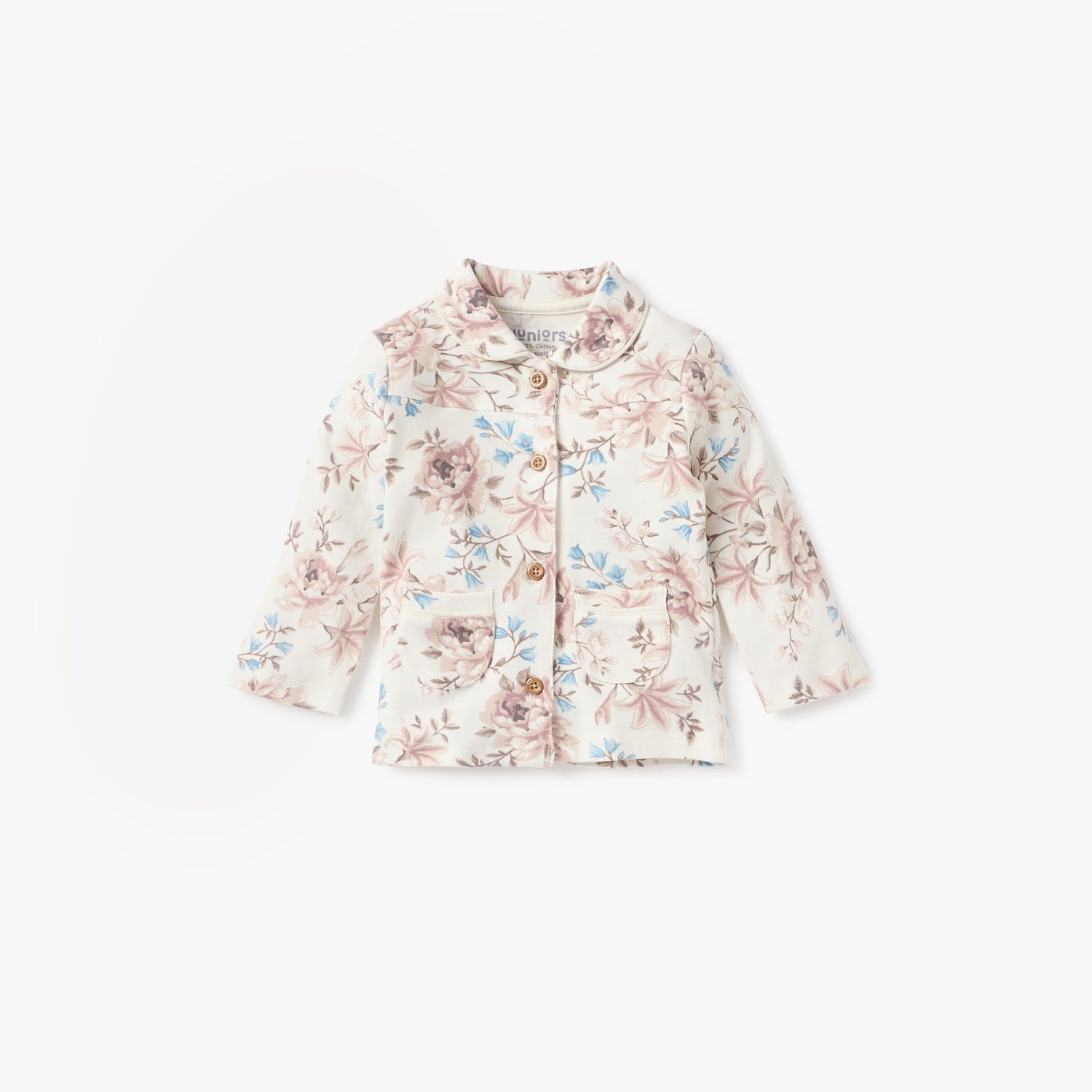 Juniors Floral Print Shirt and Pyjama Set