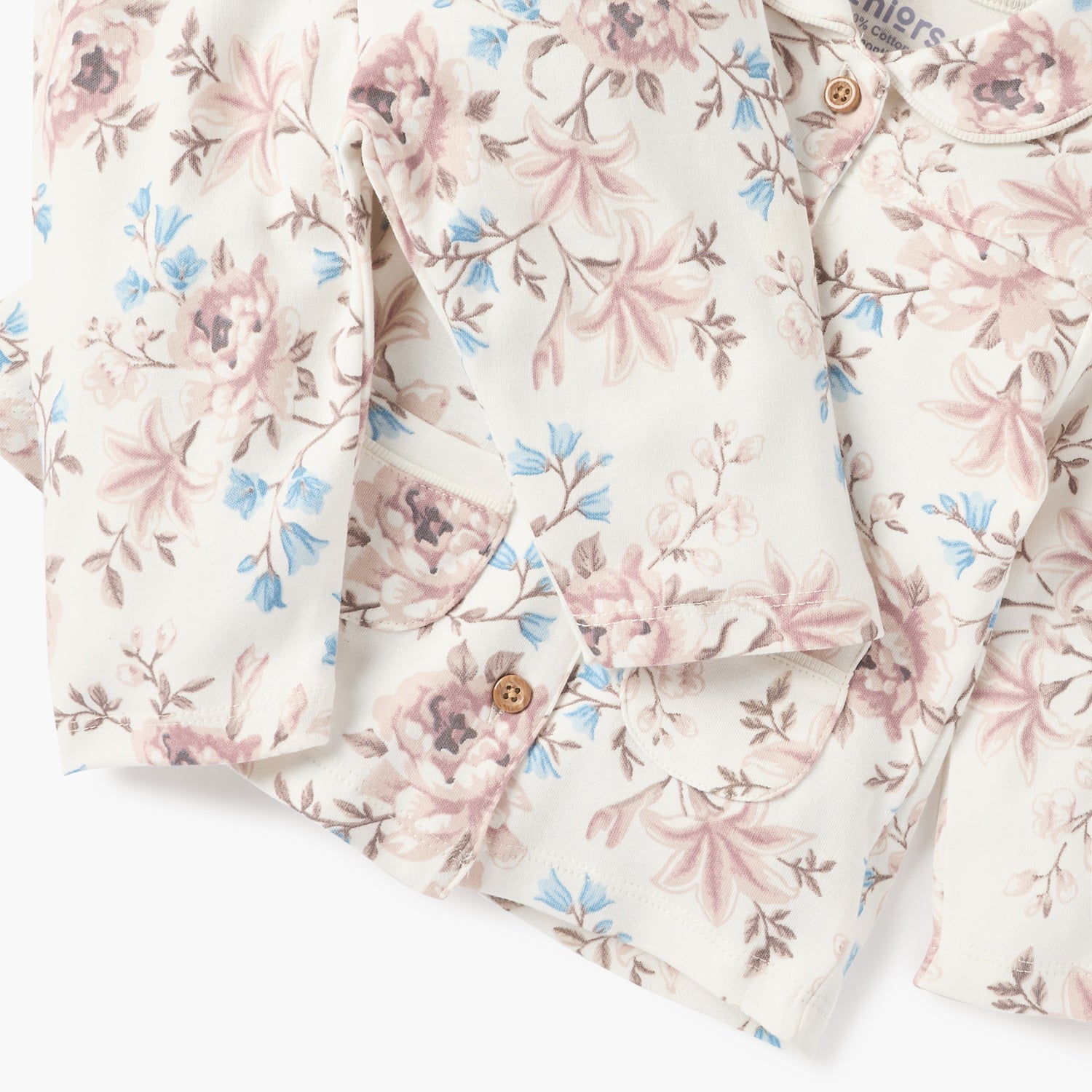 Juniors Floral Print Shirt and Pyjama Set
