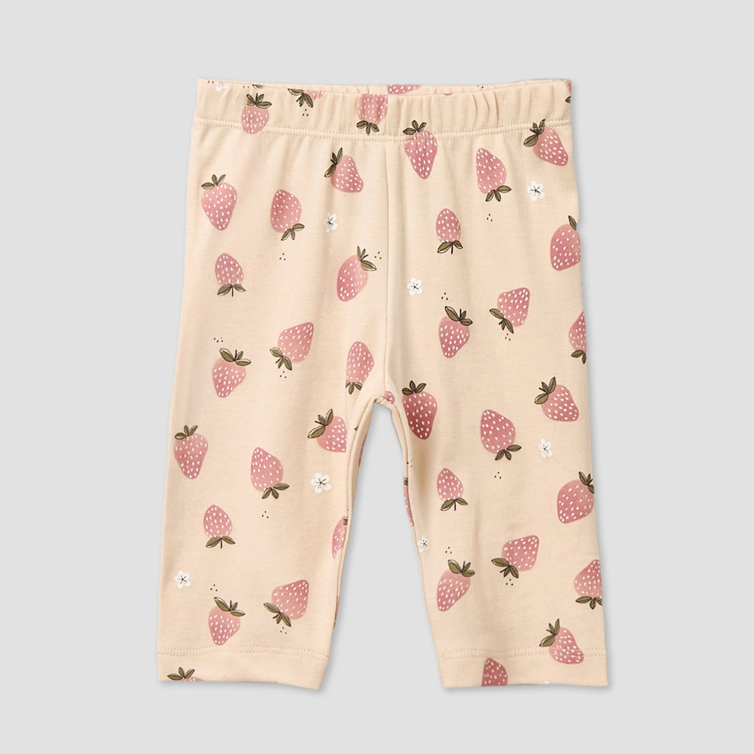 Juniors Cotton Collared Long Sleeves Pyjama Set with Strawberry Print