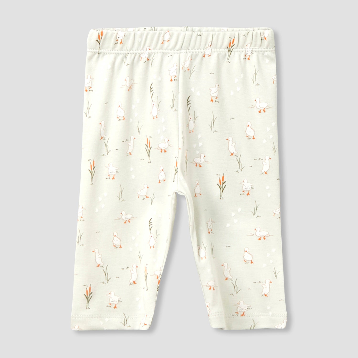 Juniors Cotton Collared Long Sleeves Pyjama Set with Duck Print