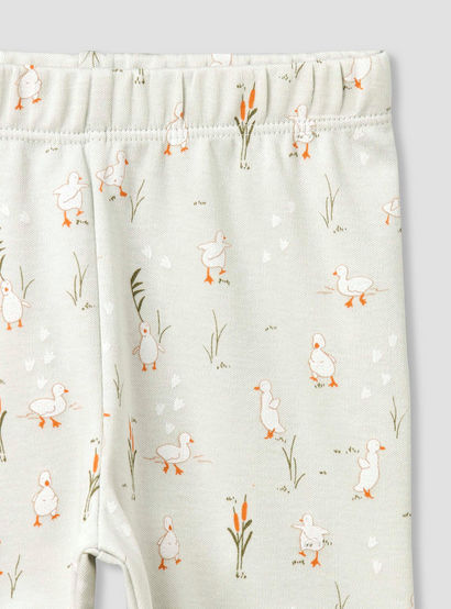 Juniors Cotton Collared Long Sleeves Pyjama Set with Duck Print-baby-girls-clothing-nightwear-pyjamasets-image-8