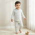 Juniors Cotton Collared Long Sleeves Pyjama Set with Duck Print - Blue / 18-24 mths