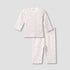 Juniors Floral Print Long Sleeve T-shirt and Pyjama Set - Pink / 18-24 mths