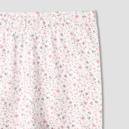 Juniors Floral Print Long Sleeve T-shirt and Pyjama Set