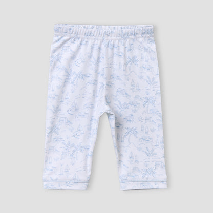 Giggles Cotton Collared Long Sleeves Pyjama Set with Print