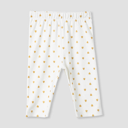Juniors Heart Print T-shirt and Pyjama Set
