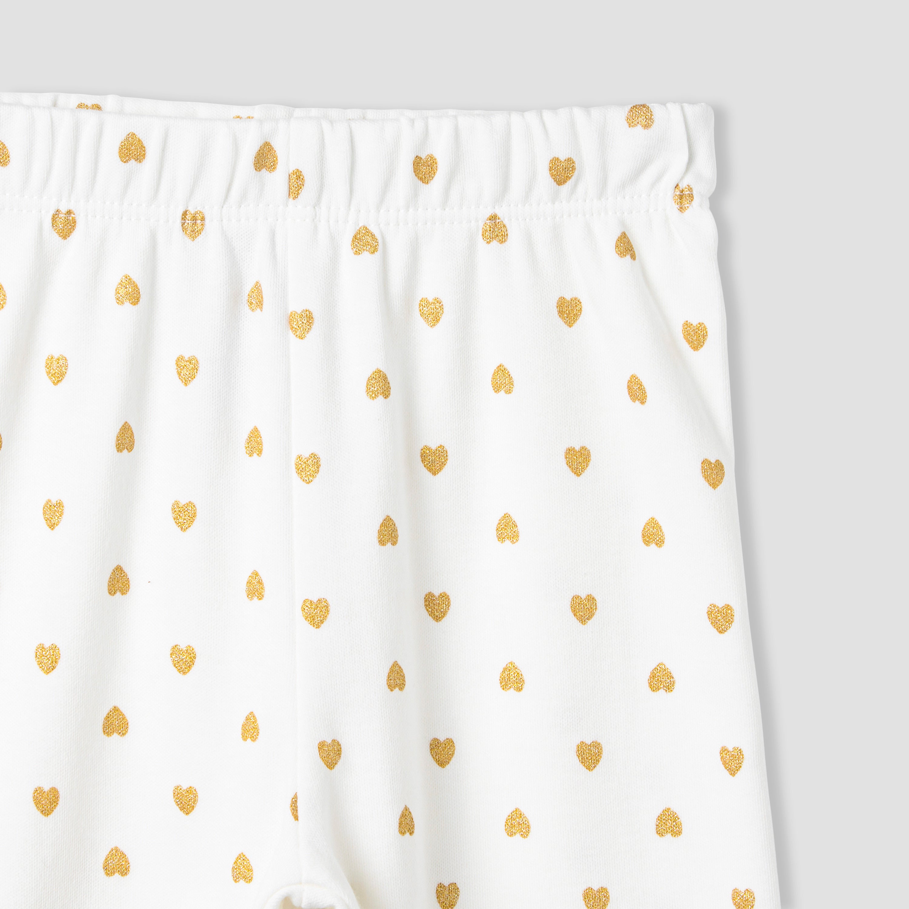 Juniors Heart Print T-shirt and Pyjama Set