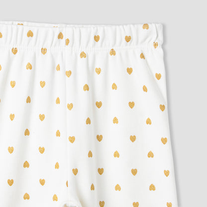 Juniors Heart Print T-shirt and Pyjama Set