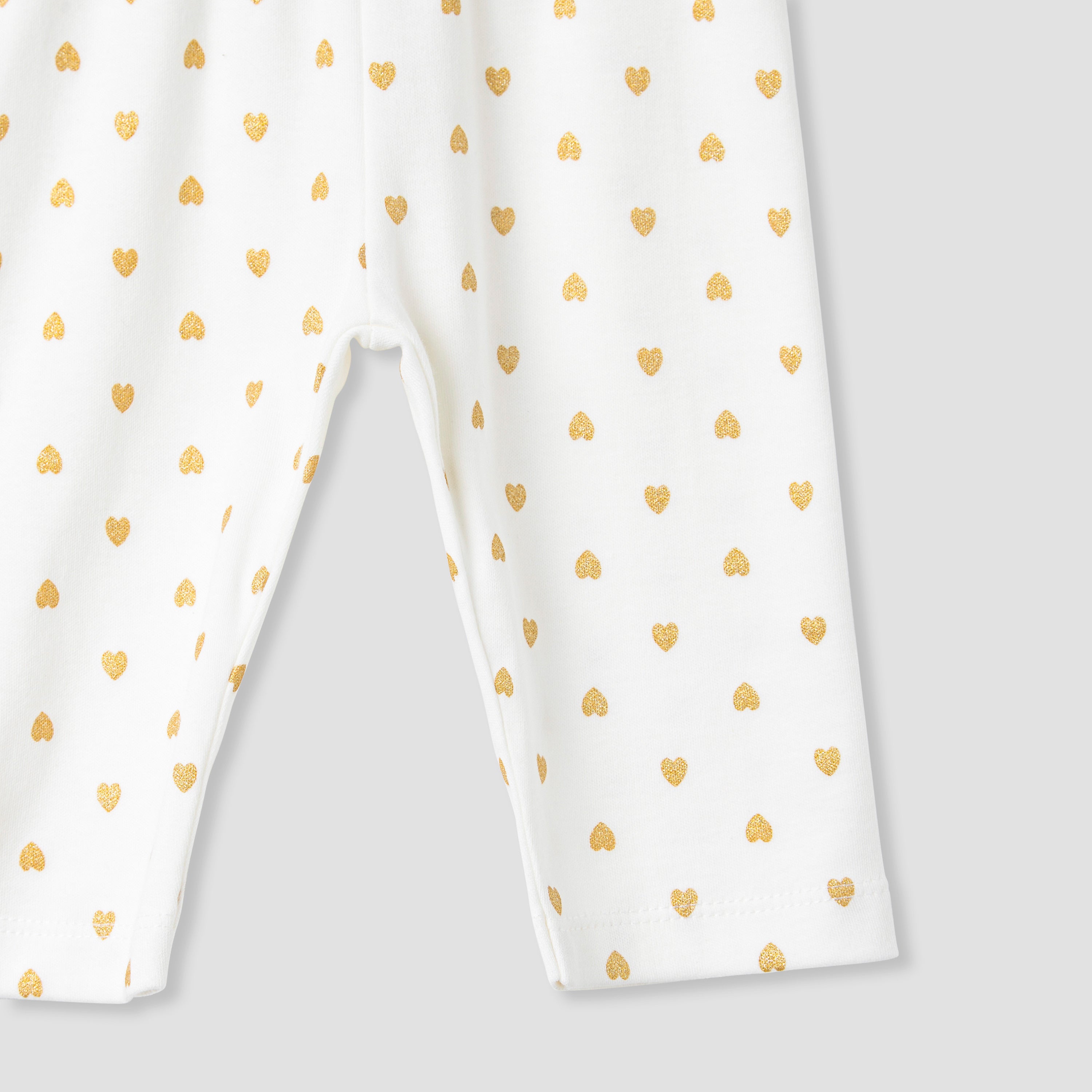 Juniors Heart Print T-shirt and Pyjama Set