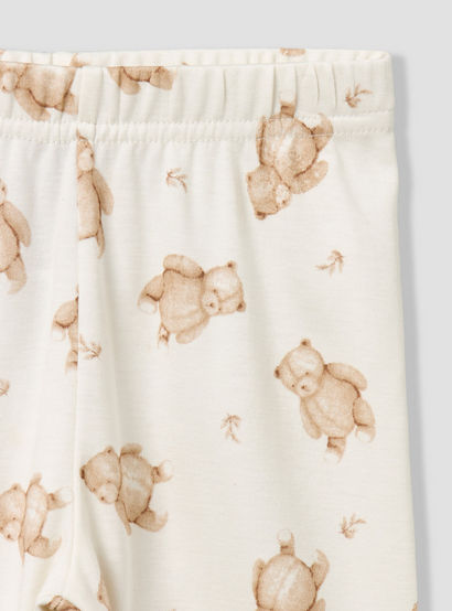 Giggles Cotton Collared Long Sleeves Pyjama Set with Teddy Bear Print-baby-boys-clothing-nightwear-pyjamasets-image-7