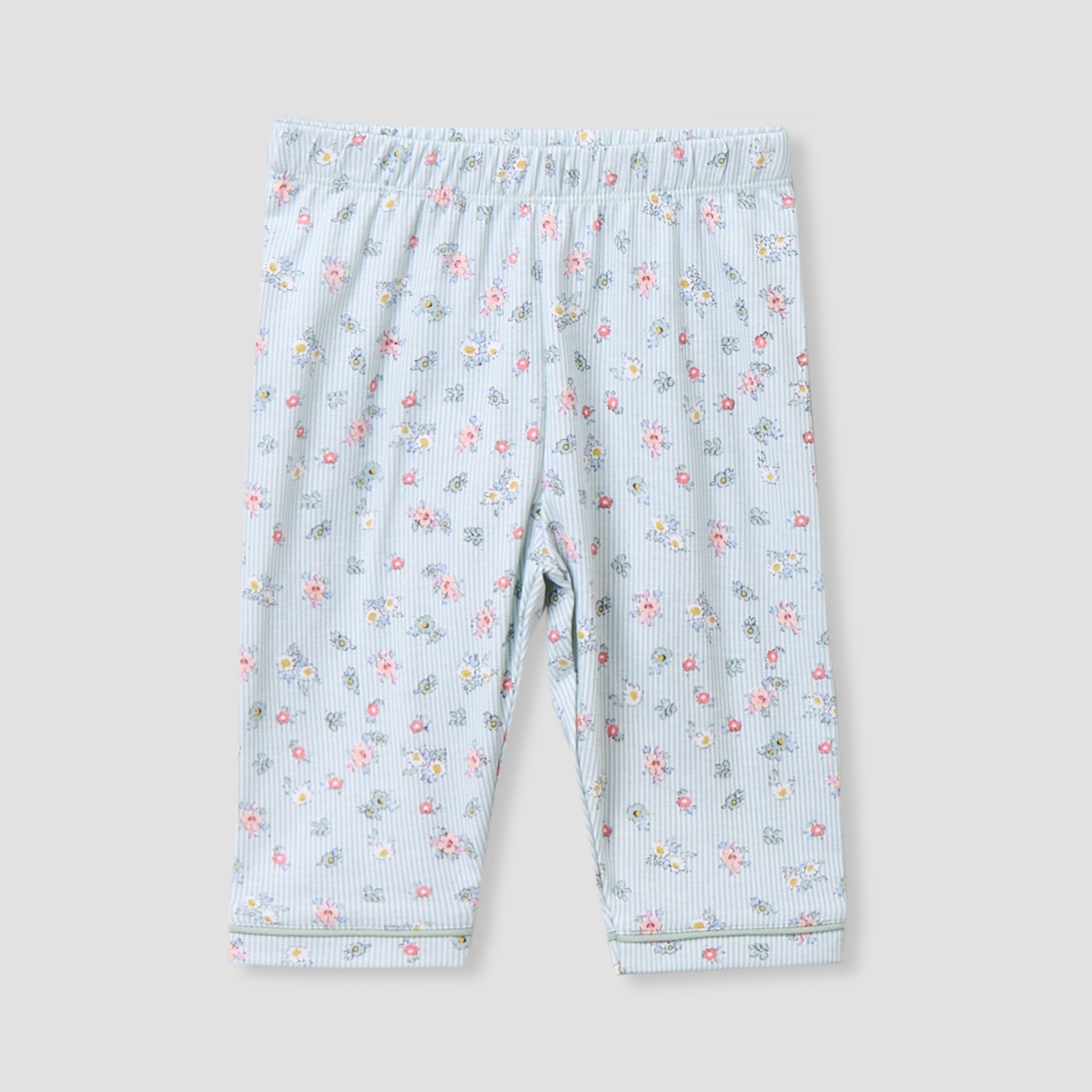 Giggles Cotton Collared Long Sleeves Pyjama Set with Floral Print