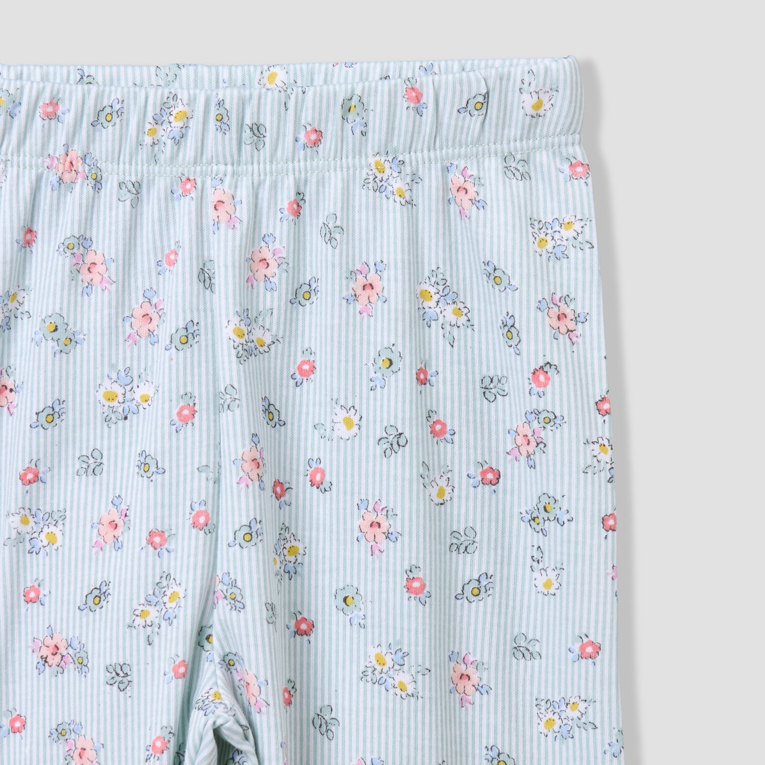Giggles Cotton Collared Long Sleeves Pyjama Set with Floral Print