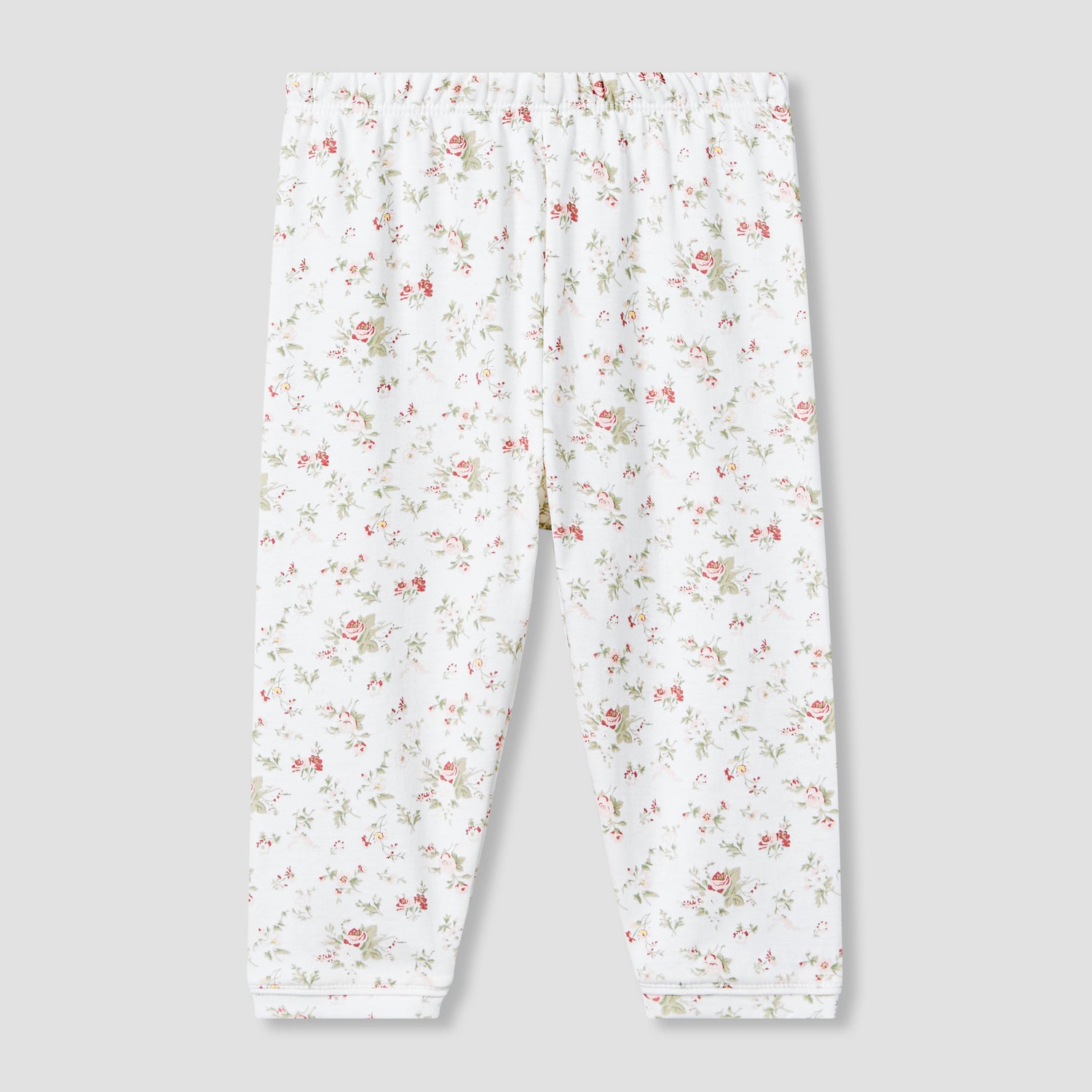 Giggles Cotton Peter Pan Collar Long Sleeves Pyjama Set with Floral Print