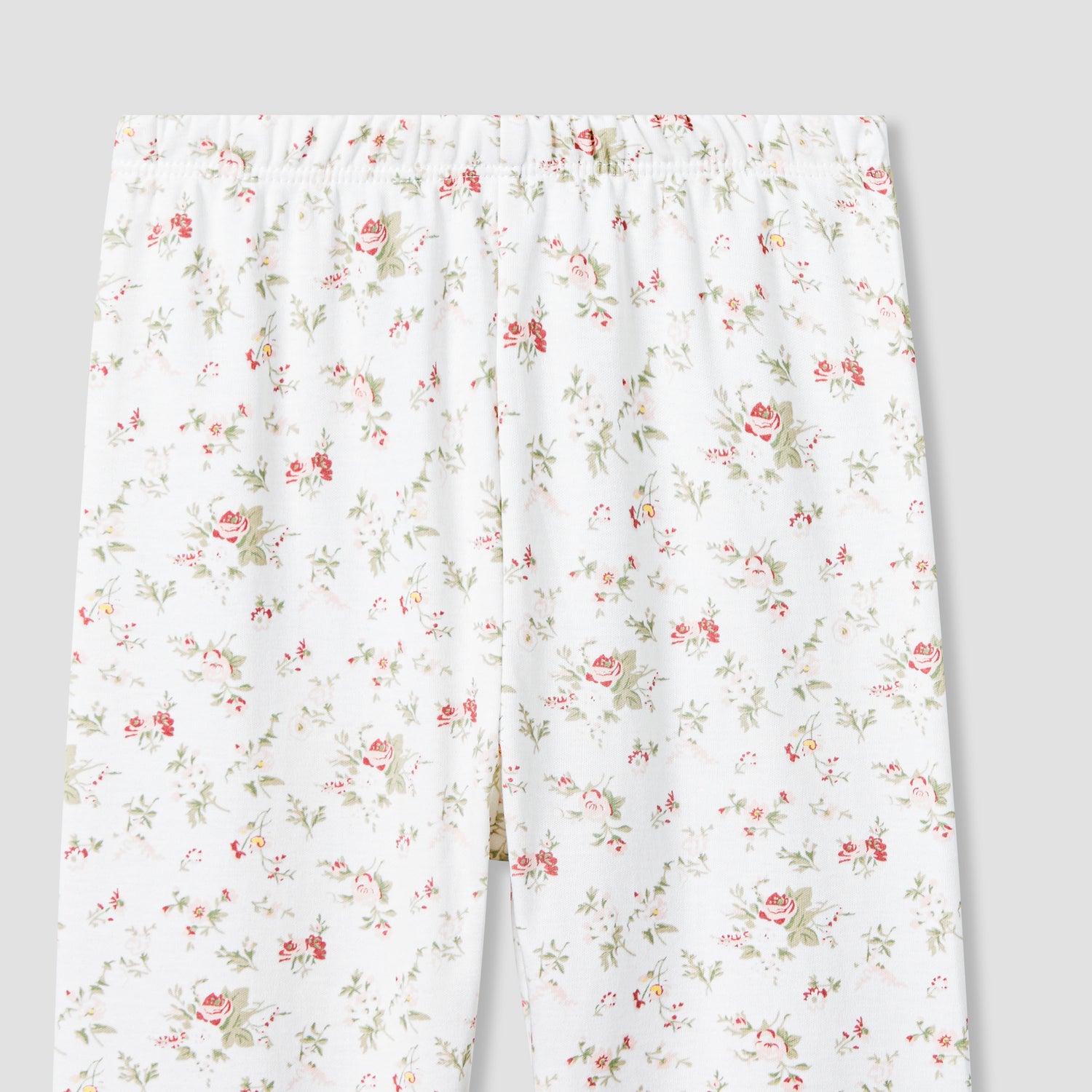 Giggles Cotton Peter Pan Collar Long Sleeves Pyjama Set with Floral Print