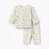Juniors Cotton Round Neck Long Sleeves Pyjama Set with Space Print - Beige / 12-18 mths