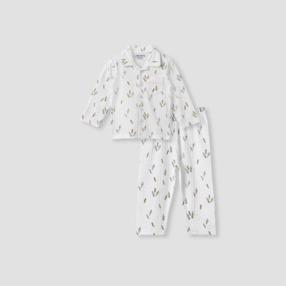 Juniors Printed Shirt and Pyjama Set