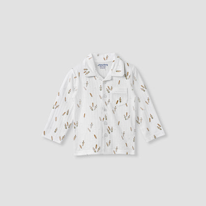 Juniors Printed Shirt and Pyjama Set