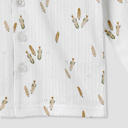 Juniors Printed Shirt and Pyjama Set