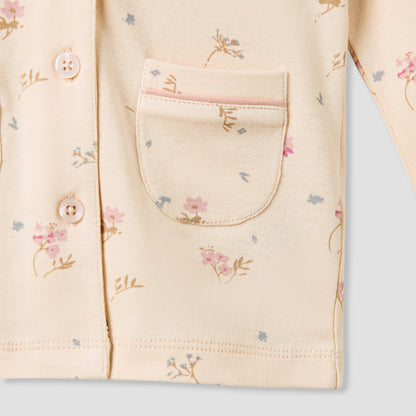 Juniors Floral Print Shirt and Pyjama Set