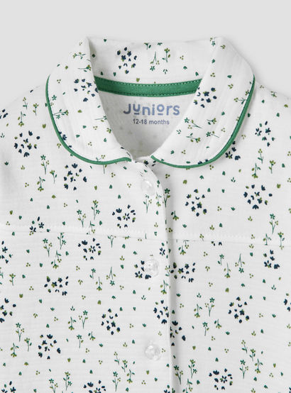 Juniors Floral Print Shirt and Pyjama Set-baby-girls-clothing-nightwear-pyjamasets-image-4
