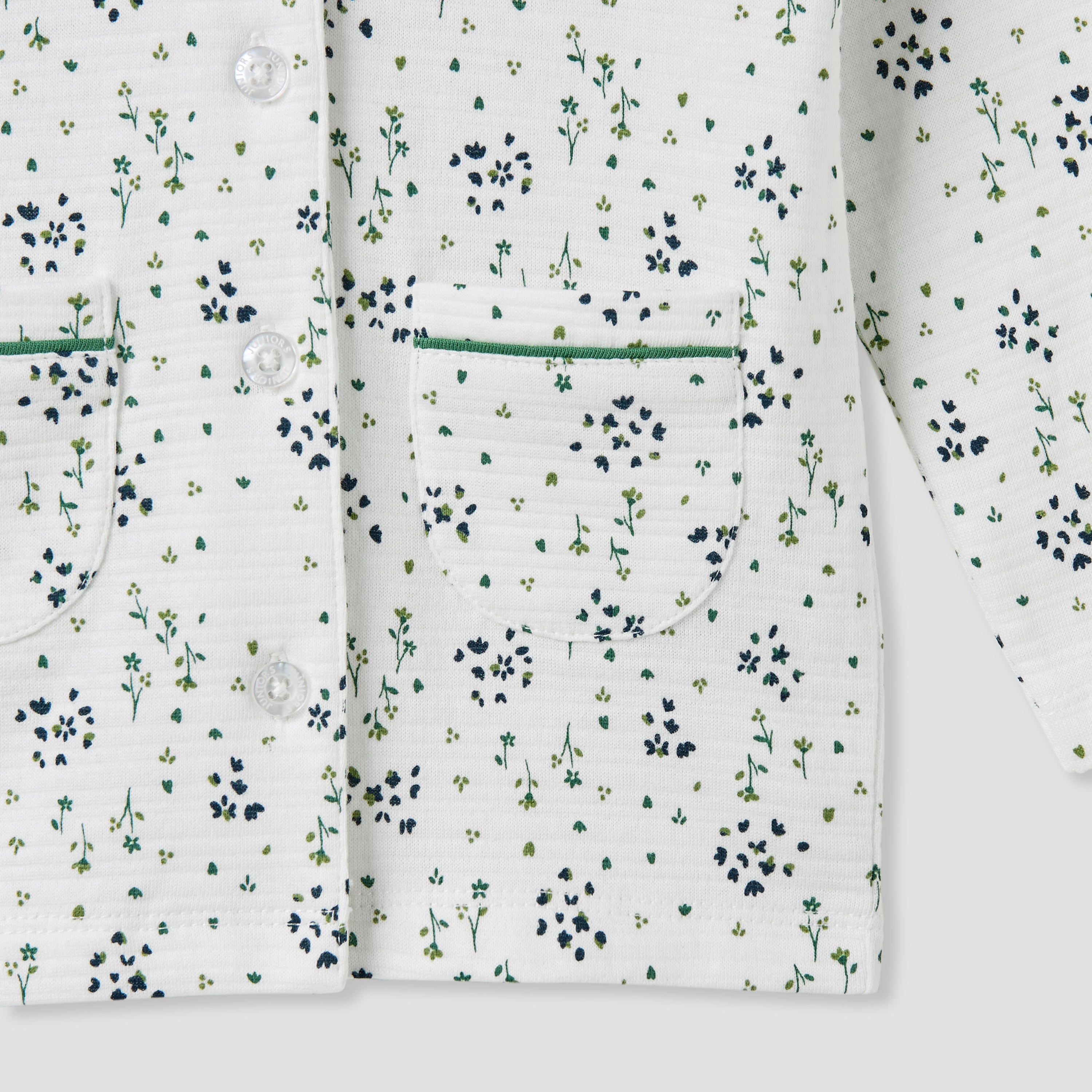 Juniors Floral Print Shirt and Pyjama Set