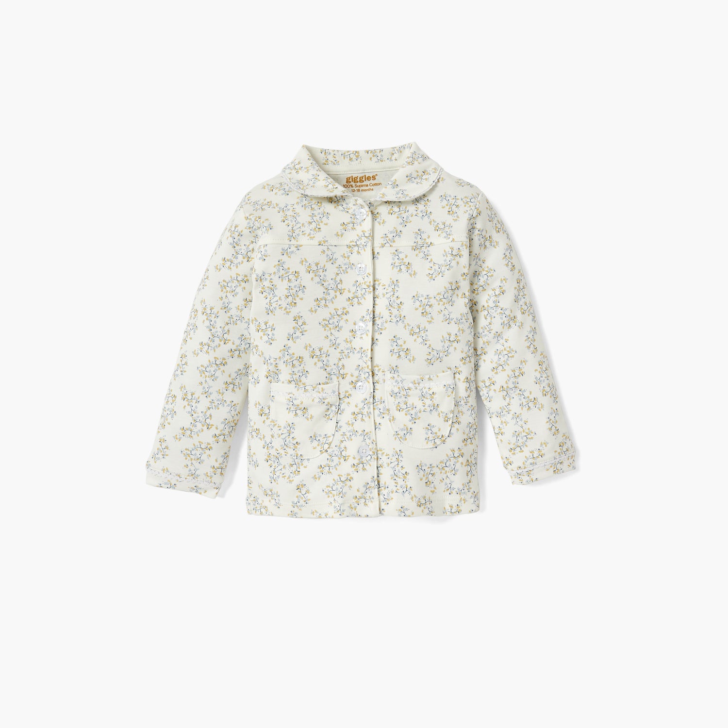 Giggles All-Over Floral Print Shirt and Pyjama Set