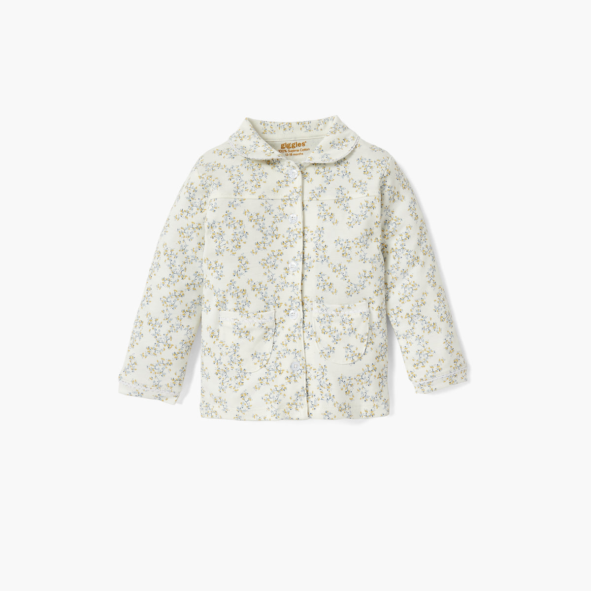 Giggles All-Over Floral Print Shirt and Pyjama Set