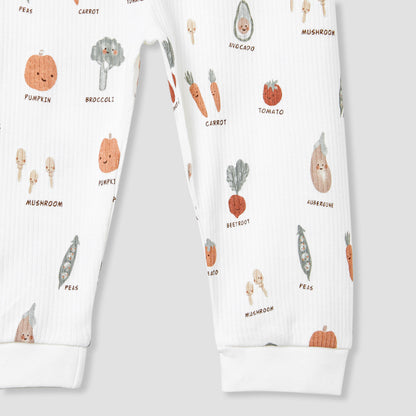 Juniors Vegetable Print T-shirt and Pyjama Set